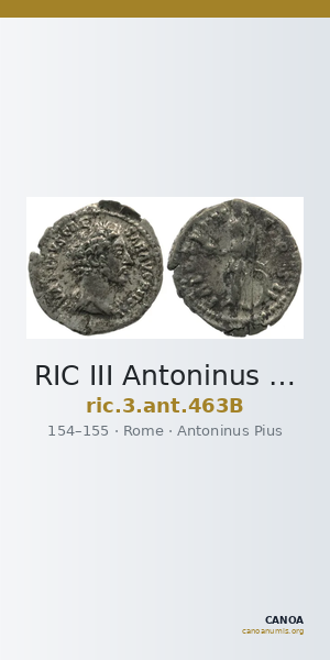 RIC III Antoninus Pius 463B — CANOA