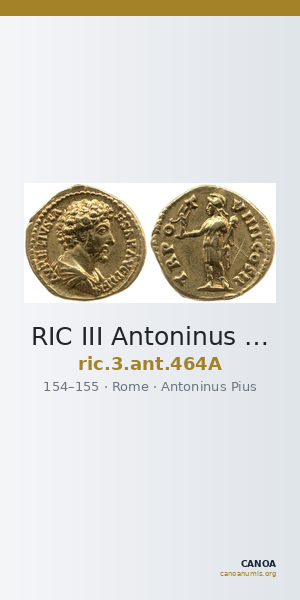 RIC III Antoninus Pius 464A — CANOA