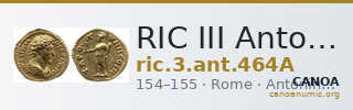 RIC III Antoninus Pius 464A — CANOA