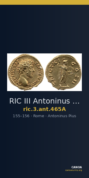 RIC III Antoninus Pius 465A — CANOA