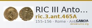 RIC III Antoninus Pius 465A — CANOA