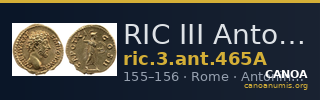 RIC III Antoninus Pius 465A — CANOA
