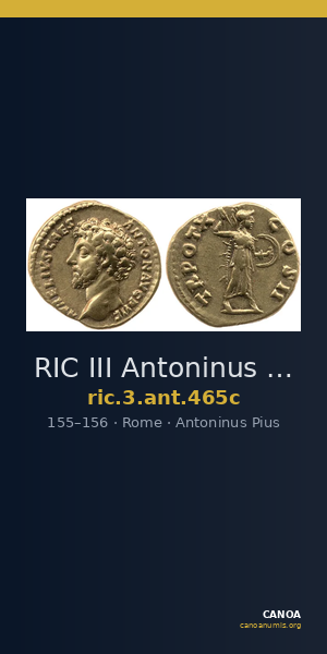 RIC III Antoninus Pius 465c — CANOA