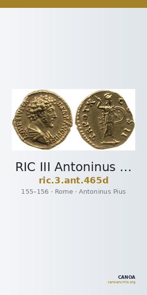 RIC III Antoninus Pius 465d — CANOA