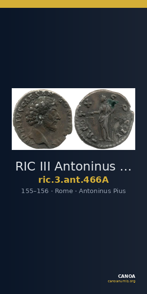 RIC III Antoninus Pius 466A — CANOA