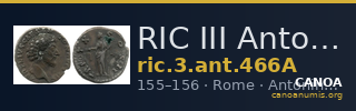 RIC III Antoninus Pius 466A — CANOA