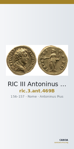 RIC III Antoninus Pius 469B — CANOA