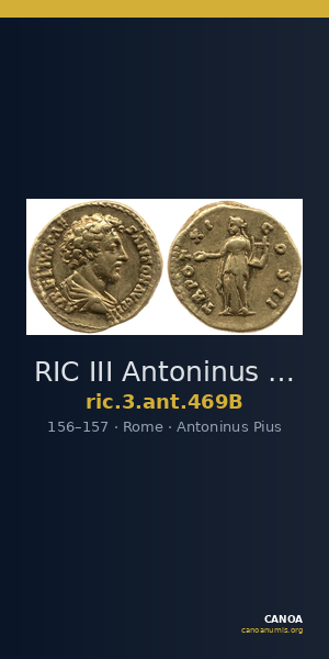 RIC III Antoninus Pius 469B — CANOA