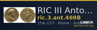 RIC III Antoninus Pius 469B — CANOA
