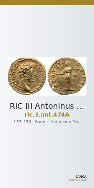 RIC III Antoninus Pius 474A — CANOA