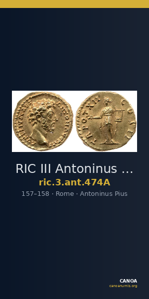RIC III Antoninus Pius 474A — CANOA