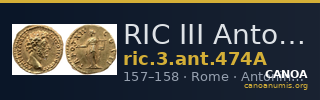 RIC III Antoninus Pius 474A — CANOA
