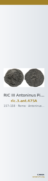 RIC III Antoninus Pius 475A — CANOA