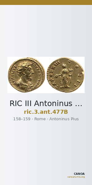 RIC III Antoninus Pius 477B — CANOA