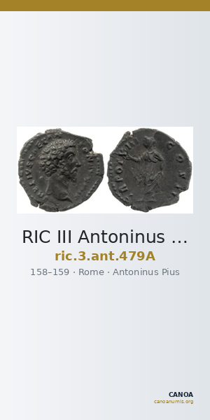 RIC III Antoninus Pius 479A — CANOA