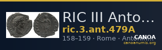 RIC III Antoninus Pius 479A — CANOA
