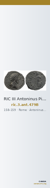 RIC III Antoninus Pius 479B — CANOA