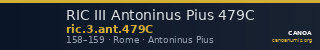 RIC III Antoninus Pius 479C — CANOA