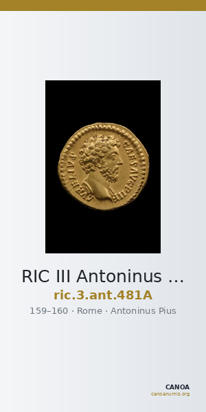 RIC III Antoninus Pius 481A — CANOA