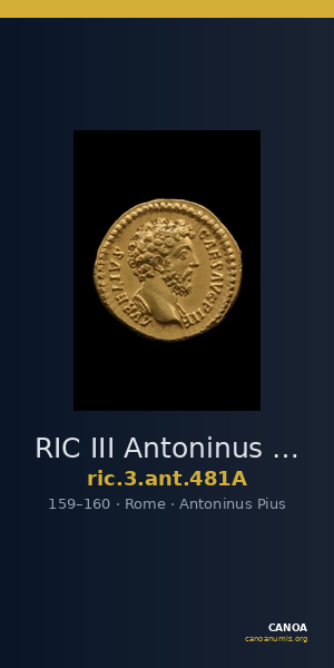 RIC III Antoninus Pius 481A — CANOA