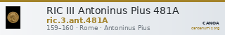 RIC III Antoninus Pius 481A — CANOA