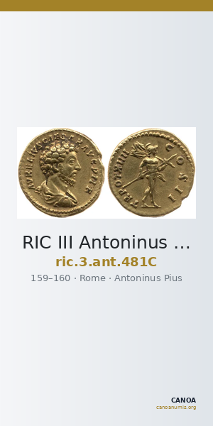 RIC III Antoninus Pius 481C — CANOA