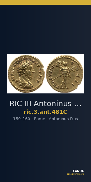 RIC III Antoninus Pius 481C — CANOA