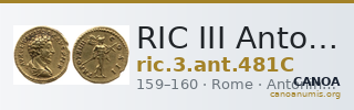 RIC III Antoninus Pius 481C — CANOA