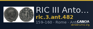 RIC III Antoninus Pius 482 — CANOA