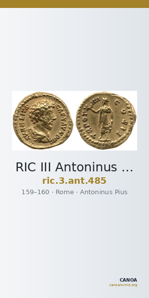 RIC III Antoninus Pius 485 — CANOA