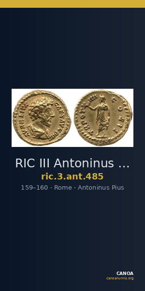 RIC III Antoninus Pius 485 — CANOA