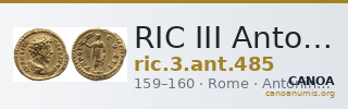 RIC III Antoninus Pius 485 — CANOA