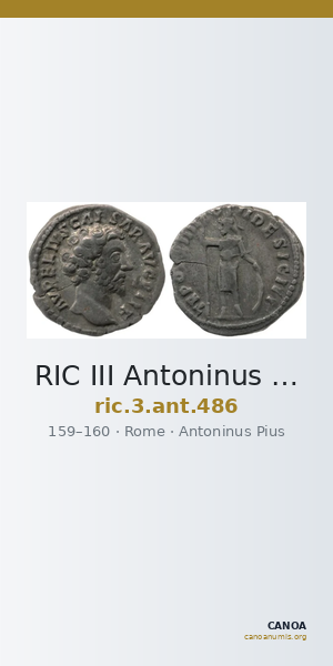 RIC III Antoninus Pius 486 — CANOA