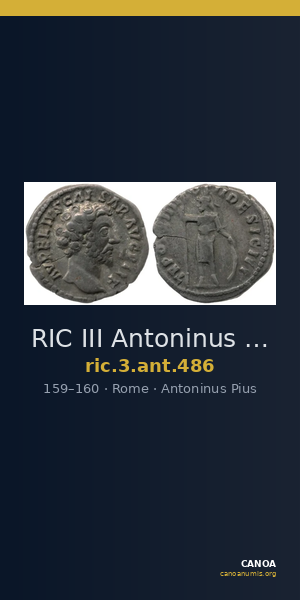 RIC III Antoninus Pius 486 — CANOA