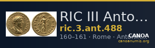 RIC III Antoninus Pius 488 — CANOA