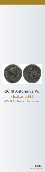 RIC III Antoninus Pius 489 — CANOA