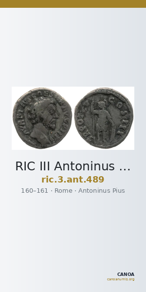 RIC III Antoninus Pius 489 — CANOA
