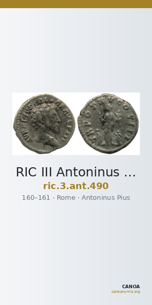 RIC III Antoninus Pius 490 — CANOA