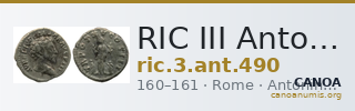 RIC III Antoninus Pius 490 — CANOA