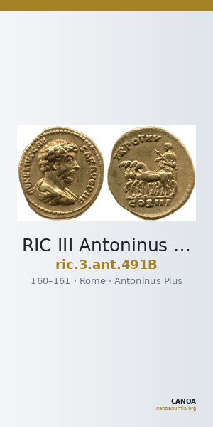 RIC III Antoninus Pius 491B — CANOA