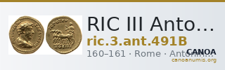 RIC III Antoninus Pius 491B — CANOA