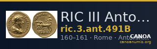 RIC III Antoninus Pius 491B — CANOA