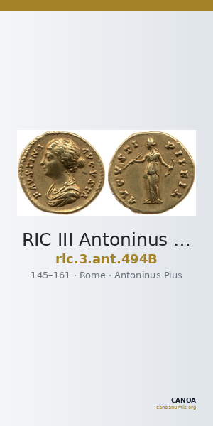 RIC III Antoninus Pius 494B — CANOA