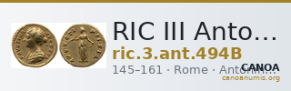 RIC III Antoninus Pius 494B — CANOA
