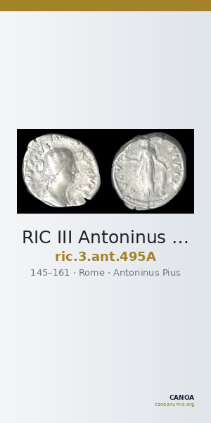 RIC III Antoninus Pius 495A — CANOA