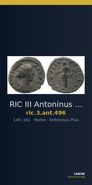 RIC III Antoninus Pius 496 — CANOA