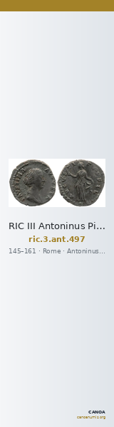 RIC III Antoninus Pius 497 — CANOA