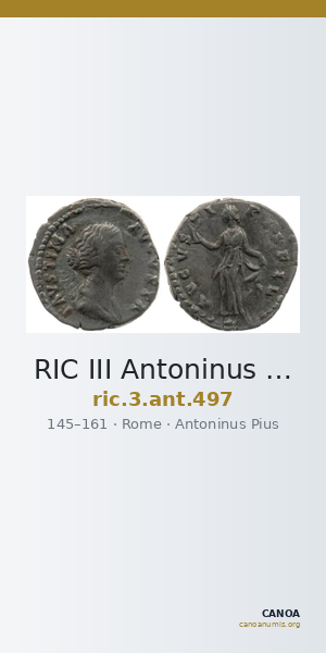 RIC III Antoninus Pius 497 — CANOA