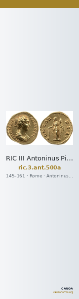 RIC III Antoninus Pius 500a — CANOA