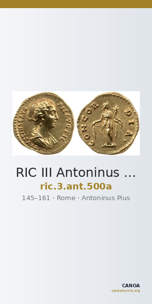 RIC III Antoninus Pius 500a — CANOA
